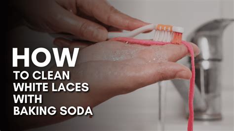 how to clean white laces with baking soda and vinegar